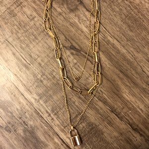 heart and lock necklace/chain